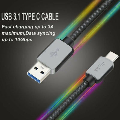 Fast Charging USB Type C Cable Samsung Galaxy S10 S9 S8 Plus S10e Note 9 10 10+