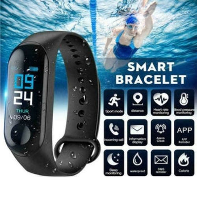 Waterproof Sport Health Fitness Smart Watch Activity Tracker Wrist Band Bracelet