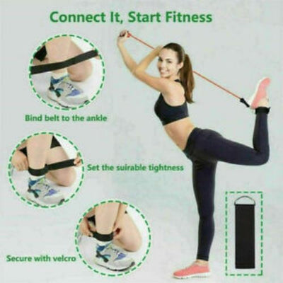 11 PCS FITNESS PULL ROPE LATEX RESISTANCE BAND TRAINING EXERCISE YOGA TUBES PULL