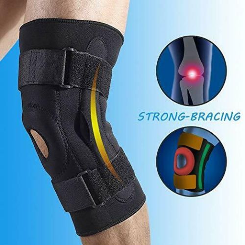 Adjustable Knee Brace Fastener Patella Support Gym Black Relief Strap Protection