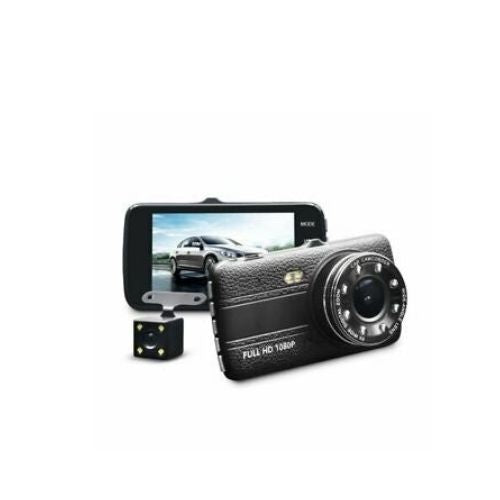 Dash Cam Driving Recorder DVR Dual Camera 4 Inch LCD Vehicle Black Box Monitor