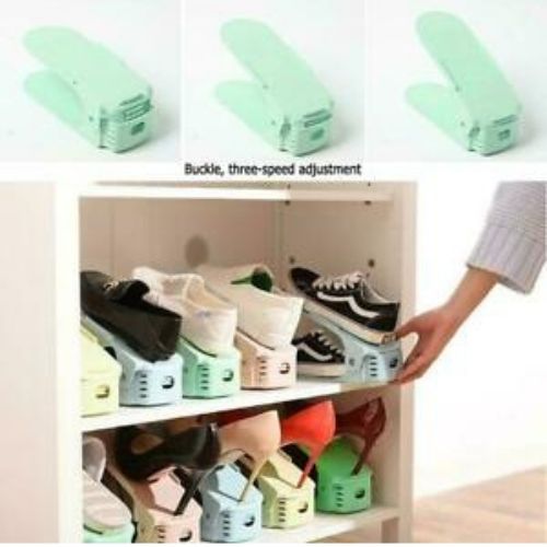 4/8/16 Pack Easy Shoe Rack Shoe Slots Organizer Organiser Space Saver Holder