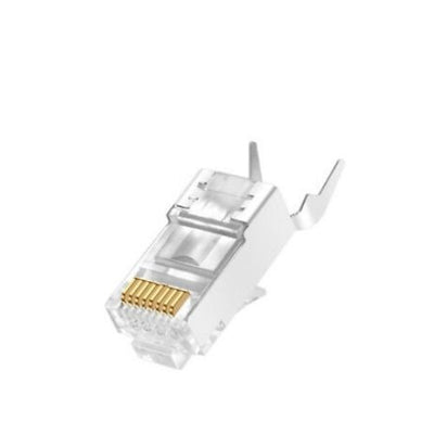 CAT7 Crystal Head Dovetail Clip Plug RJ45 Connector Network Cable Adapter