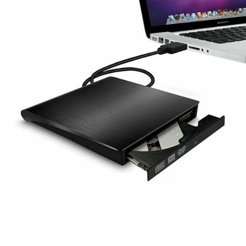 Slim External DVD RW CD Writer Drive USB 3.0 Burner Reader Player For Laptop PC