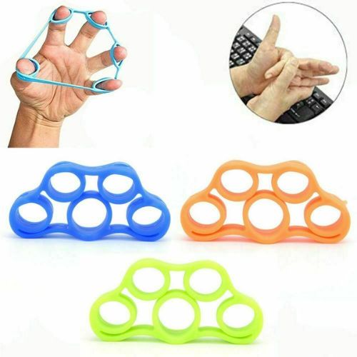 1pair Finger Stretcher Hand Exercise Grip Strength Resistance Bands Training CA