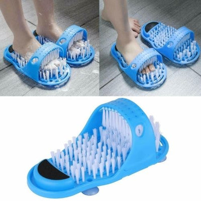 Simple Feet Cleaner Foot Scrubber Feet Shower Spa Easy Cleaning Brush Slippers