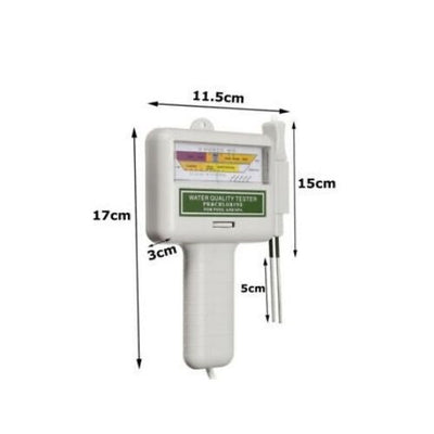 PC101 PH Meter Water Quality PH CL2 Chlorine Tester Level Meter fo Swimming Pool