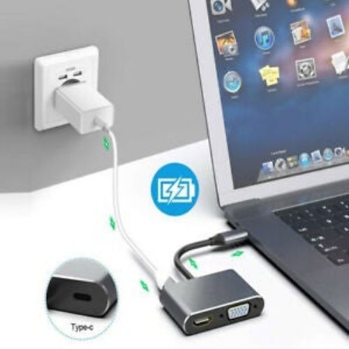 USB-C to HDMI / VGA / USB 3.0 / DP USB 3.1 Charging Port Converter Adapter 4K