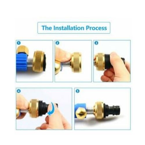 Hydro Jet High Pressure High Power Washer Water Spray Gun Nozzle Wand Attachment