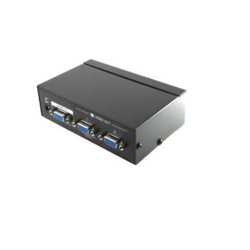 High Resolution 1 PC to 2 Port VGA SVGA LCD CRT Video Monitor Splitter Black Box