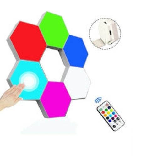 Hexagon Lights with Remote Control, Smart LED Wall Light Panels Touch-Sensitive