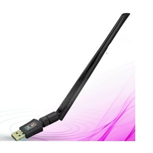 USB WiFi Wireless Adapter 802.11ac AC600 Dongle WPS 5GHz Dual Band 5dBi Antenna