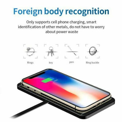 15W Fast Wireless Charger Charging Pad with Fast Charging Speed 360° Charging