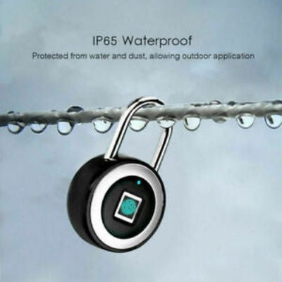 Fingerprint Padlock Waterproof Smart Keyless Bluetooth Thumbprint Lock Locker