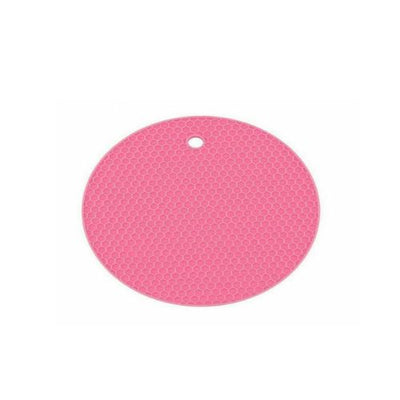 ROUND HEAT RESISTANT SILICONE TRIVET MAT PAN POT HOLDER NON SLIP PAD NEW