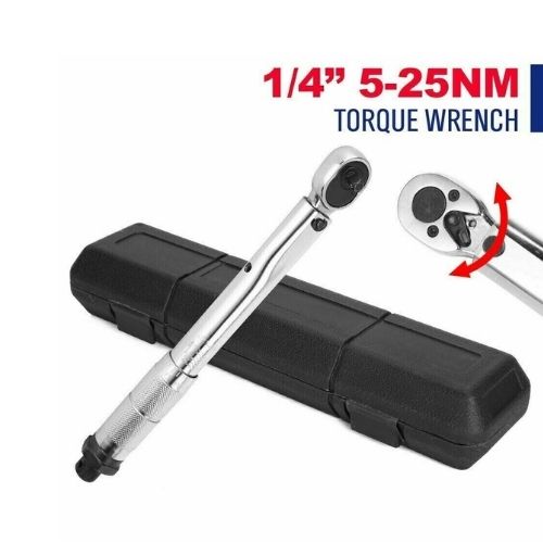 3/8" Torque Wrench Socket Drive Click Micrometer Spanner Ratcheting With Case CA