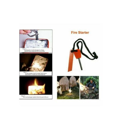 9 in 1 SOS Kit Outdoor Emergency Equipment Box For Camping Survival Gear Kit