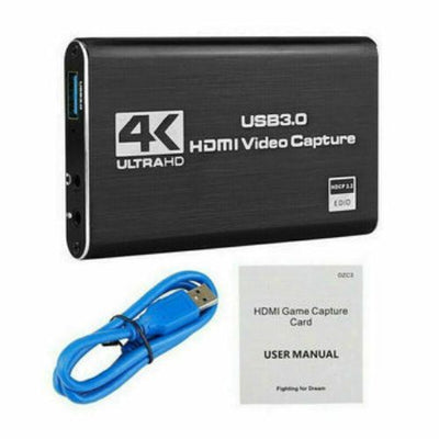 4K Audio Video Capture Card HDMI USB 3.0 Device HD1080P Game Recording Stream