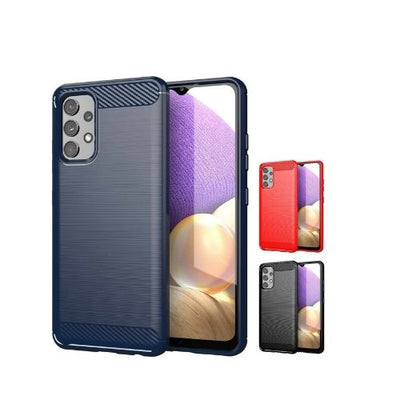 For Samsung Galaxy A32 5G Case - Carbon Fiber Shockproof Soft Back Cover