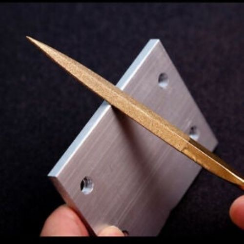 Files Set Gold Plated Metal Needle Carving Diamond Glass Stone Wood 10 PCS Set