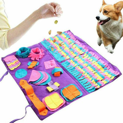 Pet Snuffle Mat Skills for Dogs Cats Bowl Feeding Mat Feed Game for Boredom Dogs