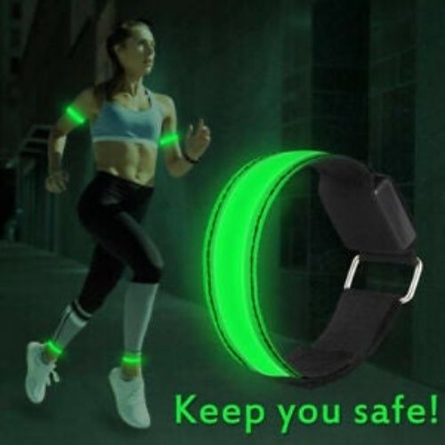 LED Armband Reflective Running Gear Bracelet Glow LED Light Band