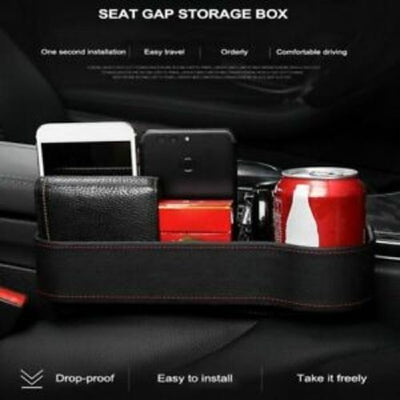 2PCS Car Seat Organiser Keys Pocket Caddy Phone Holder Side Slit Gap Storage Box