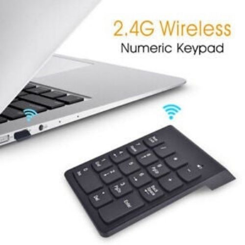 Wireless Numeric Keypad Cordless Number Keyboard Pad 18 Keys 2.4G