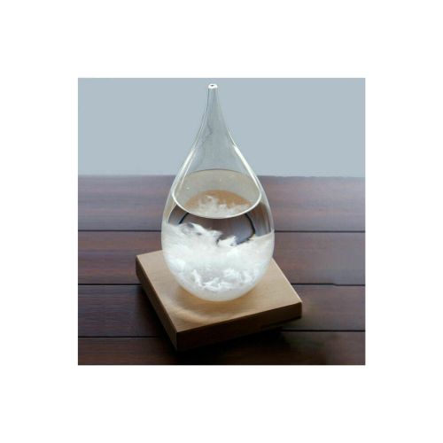 Storm Glass Water Drop Weather Forecast Base Predictor Monitor Bottle Home S/M