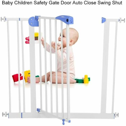 Baby Children Safety Gate Door Auto Close Easy Locking Stair Pet Protection Gate