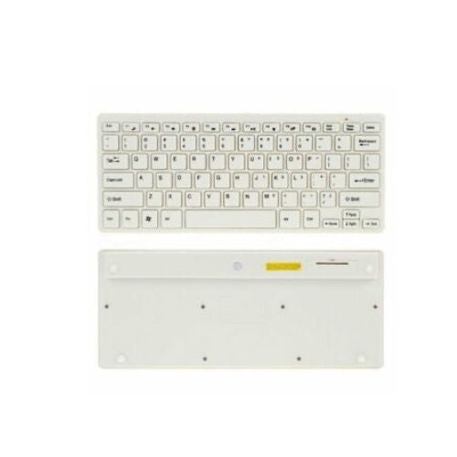 Cordless Keyboard Mouse Combo White w/ Protective Cover Slim USB Nano Reciver