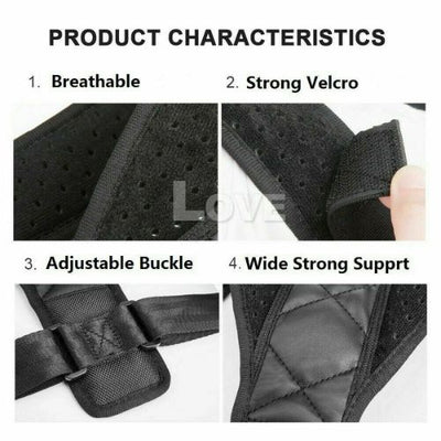 Posture Clavicle Support Corrector Back Straight Shoulders Brace Strap Correct C