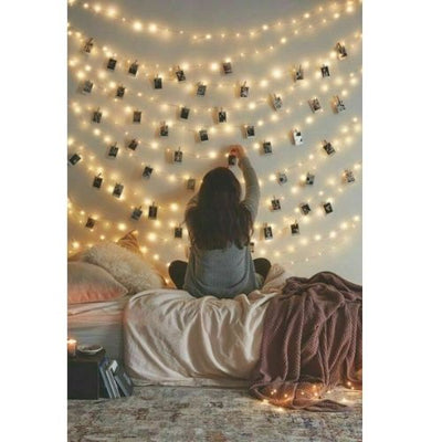 LED String Light Outdoor Warm White Lights Bedroom Fairy Garden Lighting Strip