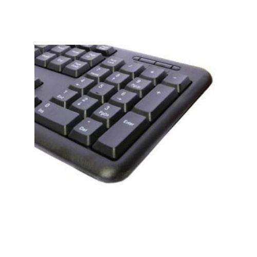 USB Wired Keyboard Mouse Combo Full Sized Water Spill Resistant