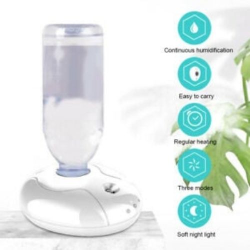 Desktop Air Humidifier with Water Bottle Protable Ultrasound Anti-Dry Burning