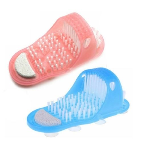 Simple Feet Cleaner Foot Scrubber Feet Shower Spa Easy Cleaning Brush Slippers