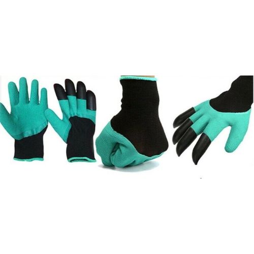 Garden Gloves with Claws for Digging Planting Gardening ABS Tool for Home Pot