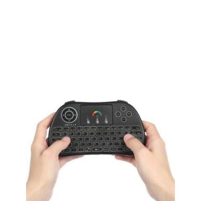 Wireless Touch Pad Keyboard USB 2.4G Multi Point w RGB Backlight Cordless Keypad