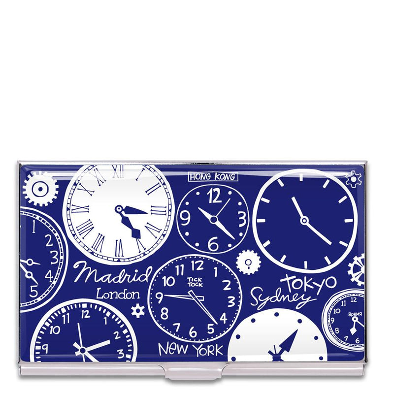 Clocks Card Case