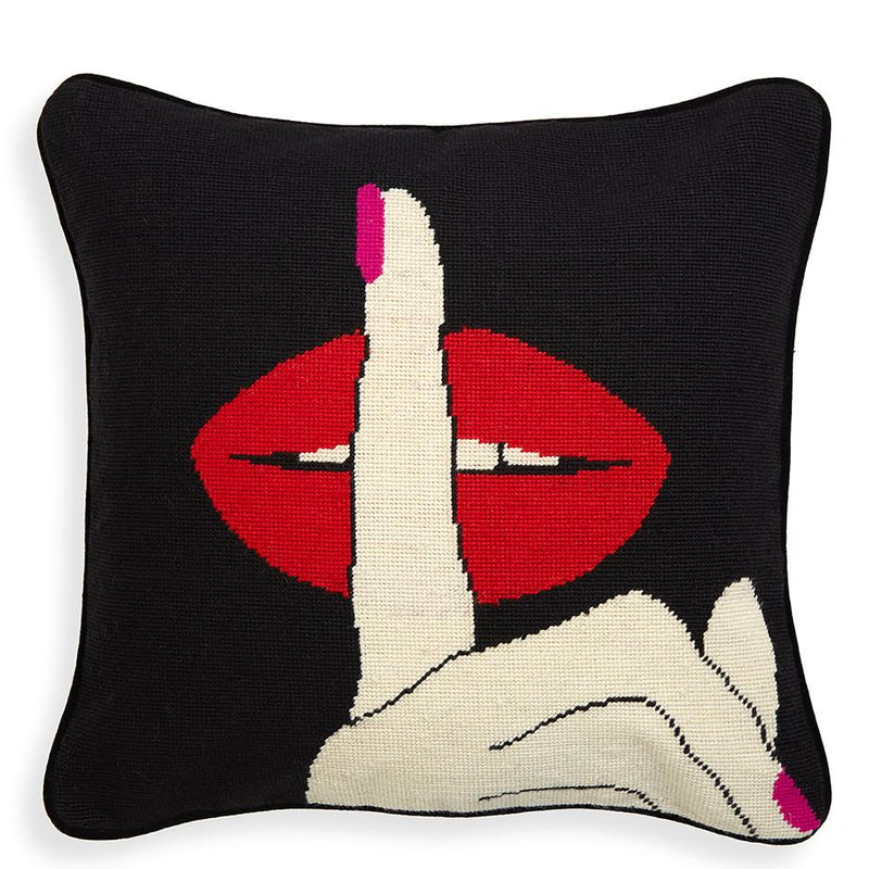 Lips Needlepoint Pillows