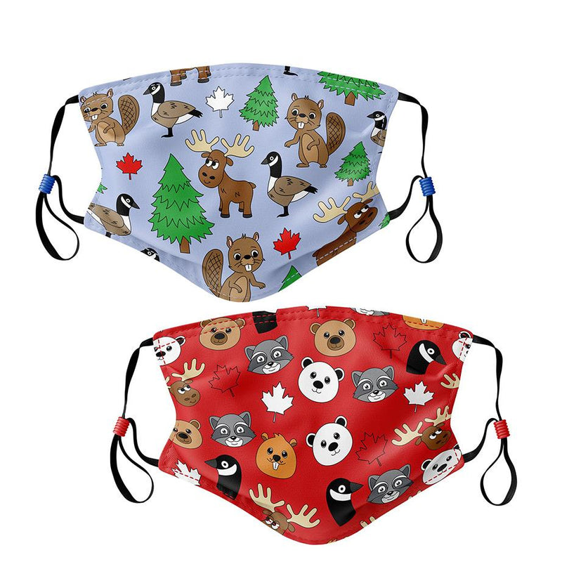 Canadiana Kids Face Masks | Set of 2