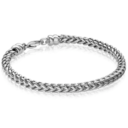 Italgem Steel 5MM Round Franco Bracelet