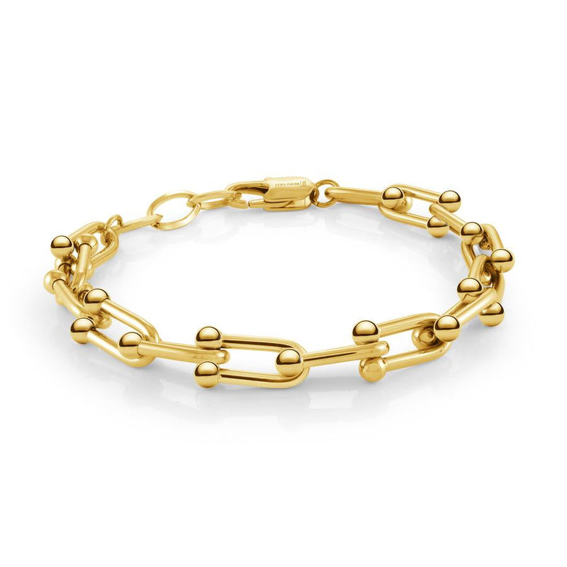 Italgem Steel 8.7MM U-Link Bracelet