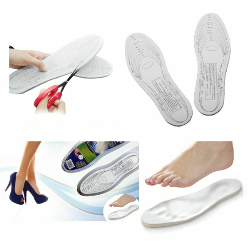 MEMORY FOAM INSOLES ORTHOPEDIC SHOE FOOT MENS WOMENS UNISEX COMFORTABLE 1/2Pair