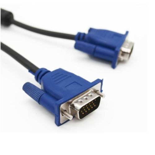 VGA to VGA Cable Male To Male 1.5m SVGA Monitor Cord Blue Plug for PC Computer