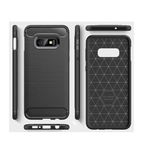 For Samsung Galaxy S10e S10 Plus Case - Carbon Fiber Shockproof Soft Back Cover