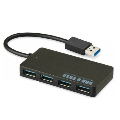 High Speed 4 Port USB HUB 3.0 Multi Splitter slim Expansion Desktop PC Laptop CA