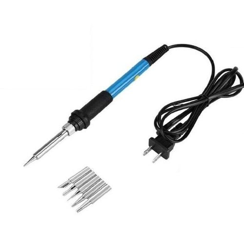 60W 110V Electric Soldering Iron Tool Kit Adjustable Temperature Welding Pen Gun