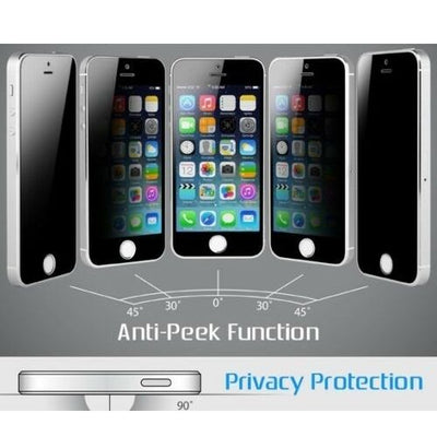 Privacy Anti-Spy Tempered Glass Screen Protector for iPhone SE / 5S / 5 / 5C