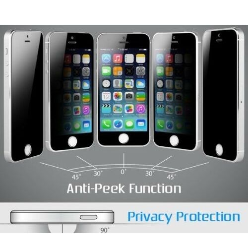 Privacy Anti-Spy Tempered Glass Screen Protector for iPhone SE / 5S / 5 / 5C